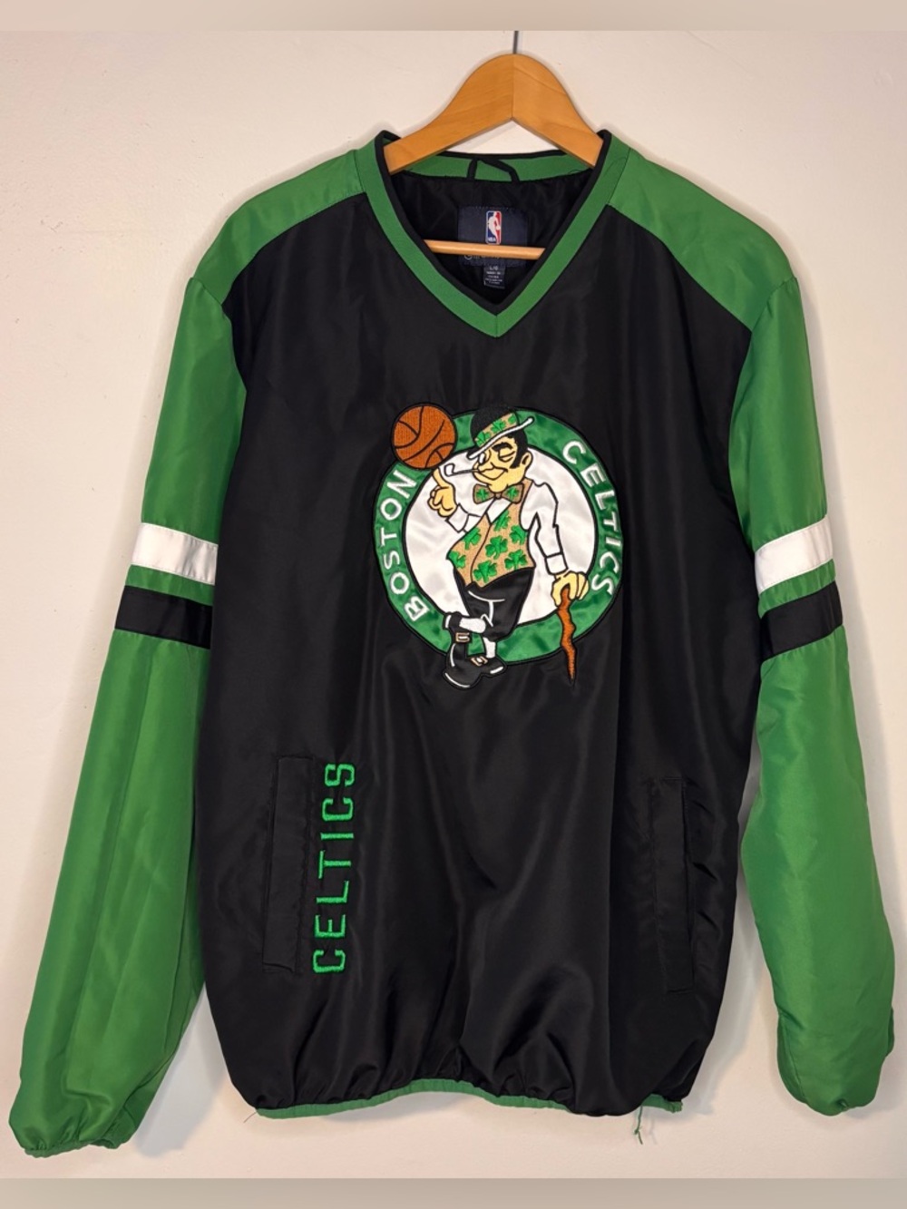 G-III APPAREL Boston Celtics Men’s Large Batter Box Pullover Jacket Carl Banks - Picture 2 of 11